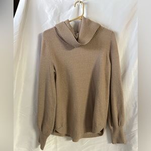 Tahari women’s sweater tan/beige color size Medium M